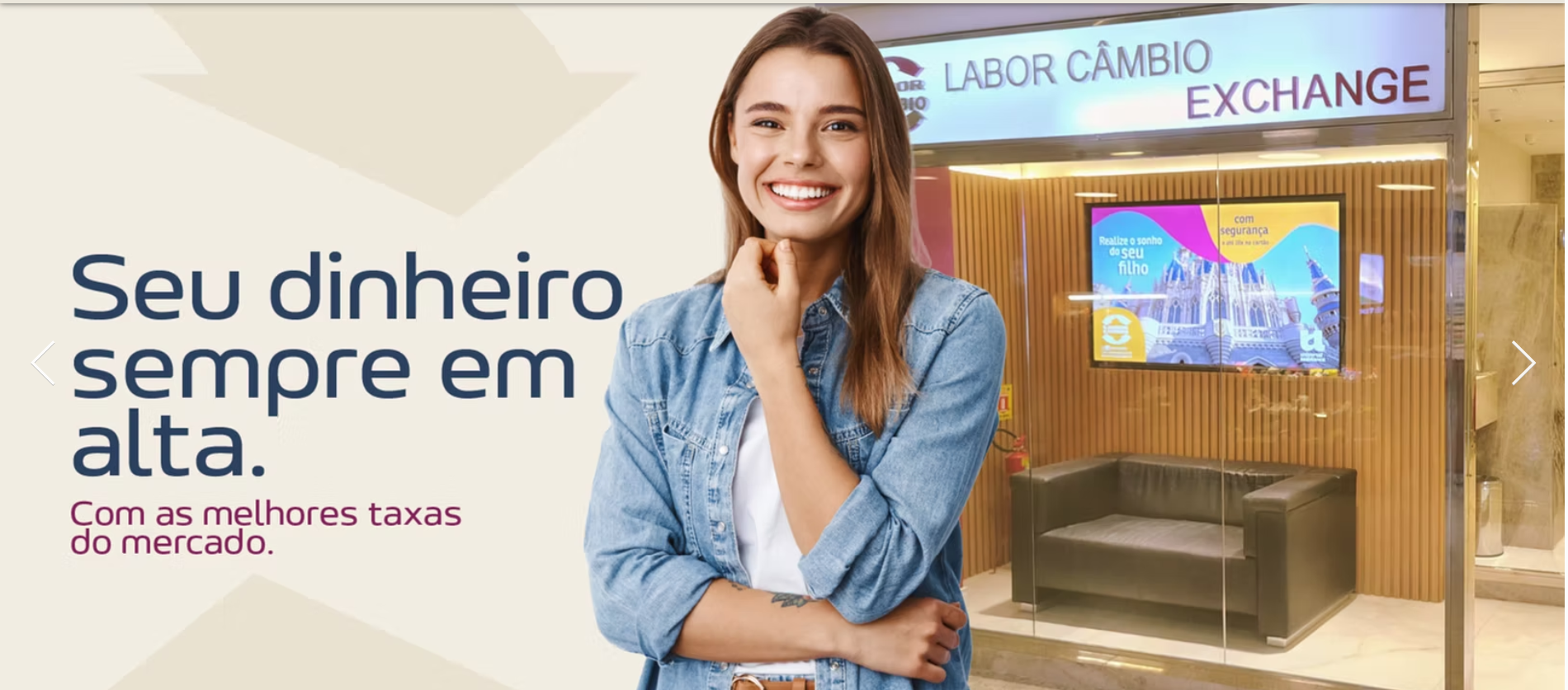 Labor Câmbio - Seu dinheiro sempre em alta